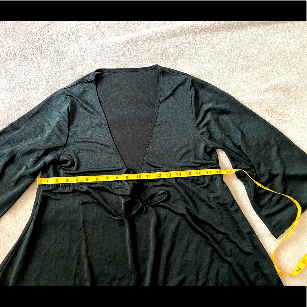 Aloha bathing suit coverup 
Black,polyester size14